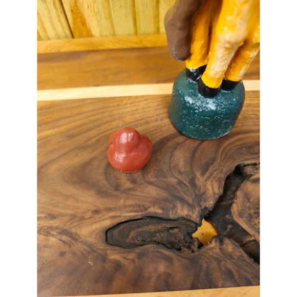 Vintage Old World Santa Claus Candlestick Holder Riding Reindeer Ceramic Figurin - Picture 6 of 14